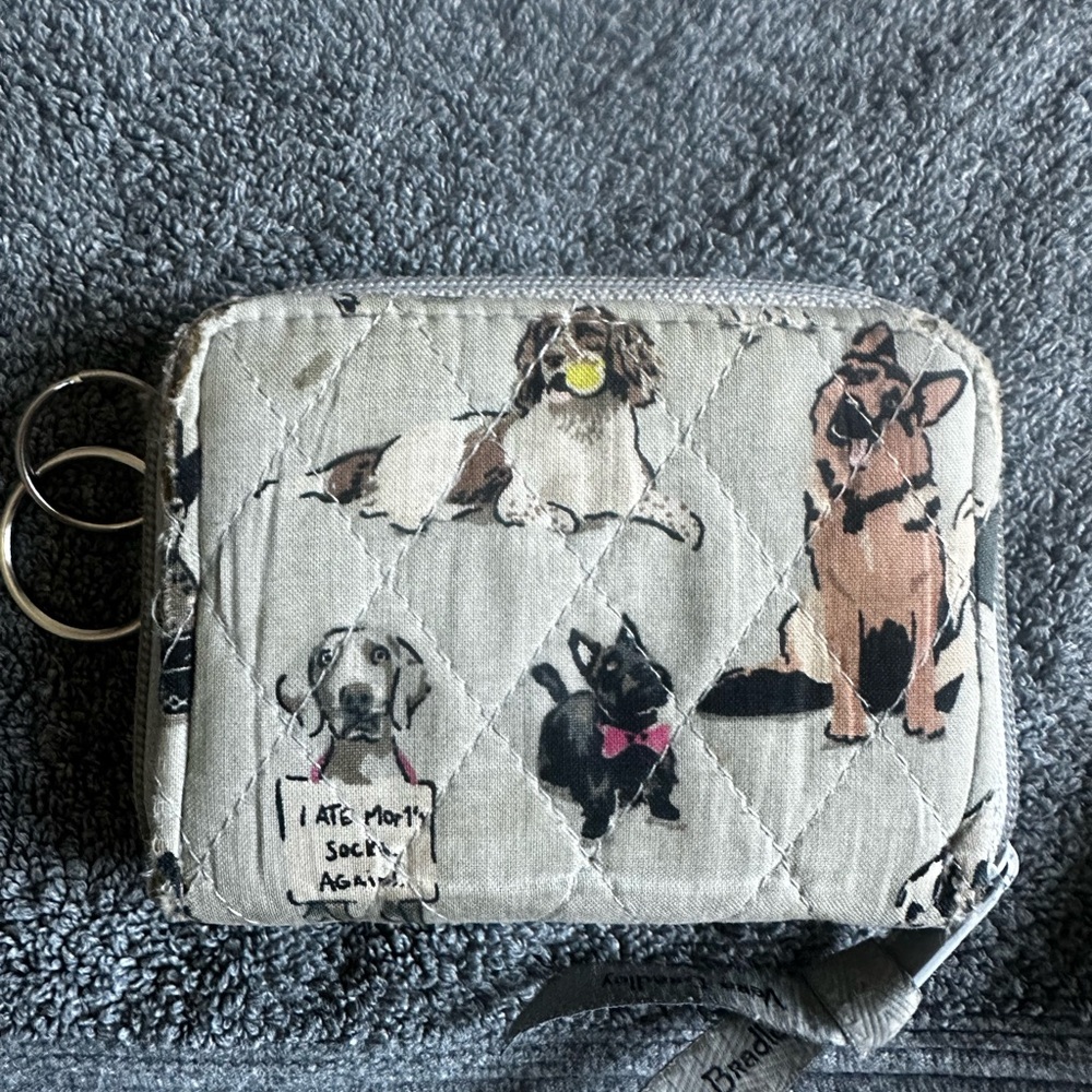 Vera Bradley Quilted Best in Show Dog Print wallet